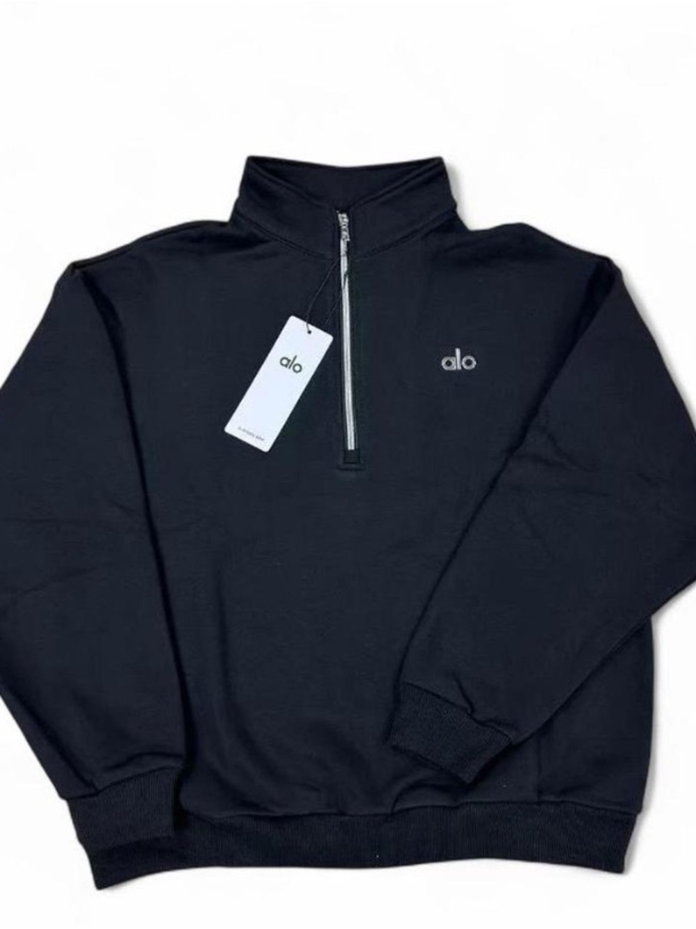 ALO Yoga Men's Black Quarter-Zip